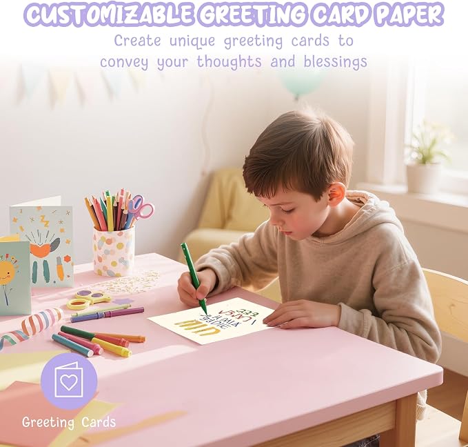 40 Sheets Cream Cardstock Paper 8.5 x 11, Ivory Cardstock Printer Paper 8.5x11 - Image 8