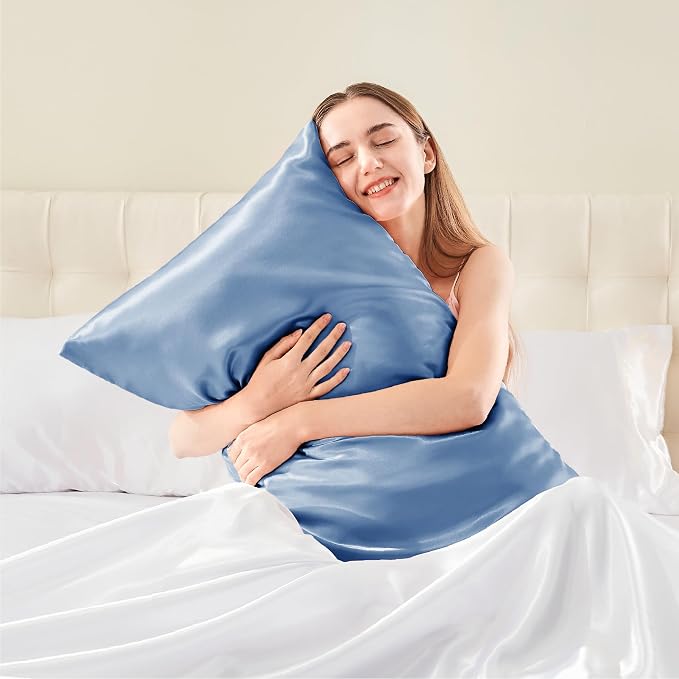 BEDELITE Satin Body Pillow Cover, Super Soft and Cooling Body Pillow Pillowcase - Image 2