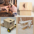 6PCS Rectangle Wood Boards Unfinished Wood Blocks - Image 6