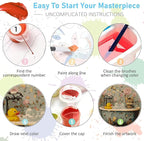 Mrnsiet Paint by Number for Adults Beginners, Easy Cat Paint by Numbers Kits on - Image 7