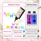 YIEHO UV Resin -Upgraded Crystal Clear Hard UV Curing Epoxy Resin Starter - Image 4