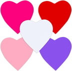 90 Pieces Heart Cutouts Paper Hearts Heart Shape Cards 5.5 Inches Large by YIXAXKAO