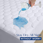 Utopia Bedding Waterproof Mattress Protector, Twin Mattress Pad, Quilted Fitted - Image 8