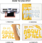 FUNKAKA Heat Transfer Vinyl Glossy Gold HTV Rolls - Image 4