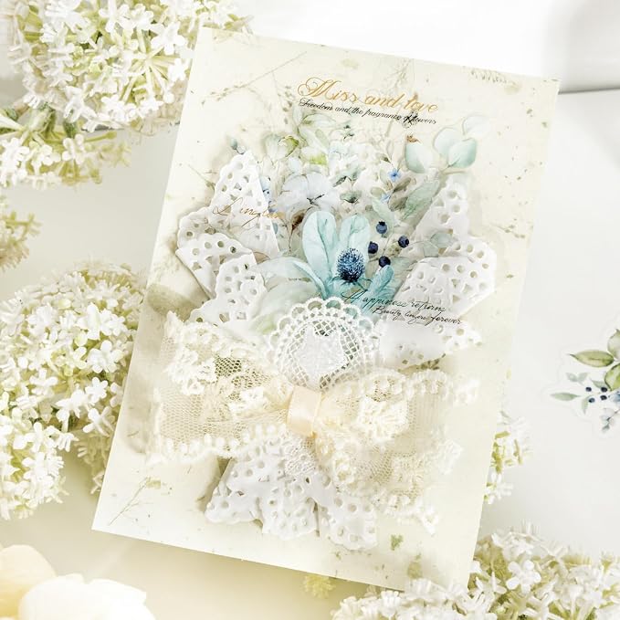 120 PCS Pastel Watercolor Nature Floral Botanical Stickers - Image 4
