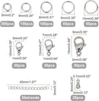 PH PandaHall 830pcs Jewelry Making Findings Stainless Steel - Image 4