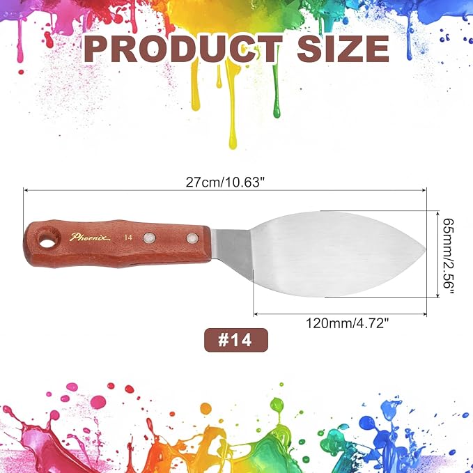 MECCANIXITY Pack of 1 Large Palette Knife No.14, 10.6" Long Palette Knives - Image 2