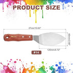 MECCANIXITY Pack of 1 Large Palette Knife No.14, 10.6" Long Palette Knives - Image 2