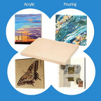 Falling in Art 2 Pack 20x20 Unfinished Birch Wood Panels Kit - Image 3