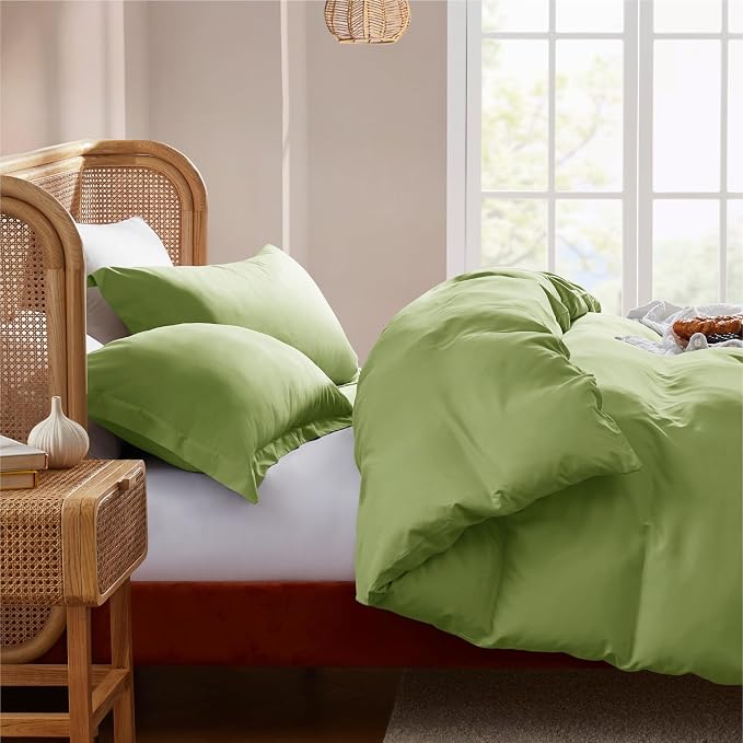 Nestl Calla Green California King Duvet Cover Sets - Image 7