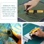 SOMOLUX 18mm Rotary Cutter Refill Blades 5 Pcs - Image 4