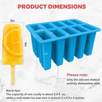 Miaowoof Homemade Popsicle Molds, 10-Cav Non-BPA Silicone Ice Pop Maker - Image 4