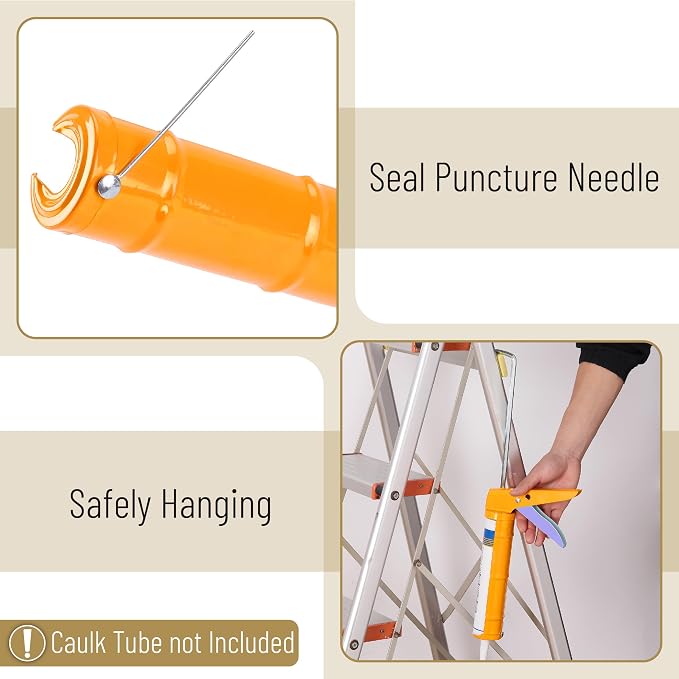 Bates- Caulking Silicone Gun, 10:1 Thrust Ratio, Hand Caulking Guns, No Drip - Image 3