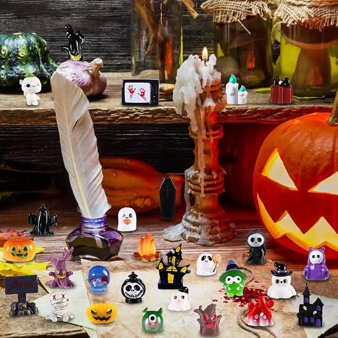 50pcs Halloween Mini Resin Figures 50 Styles Tiny Resin Figurines Little Small - Image 7