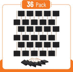 Bates- Foam Paint Brushes, 36 Pack, Wooden Handle, Sponge Brushes - Image 2
