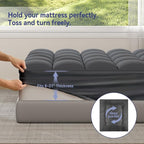 ELEMUSE Full XL Grey Mattress Topper - Image 4