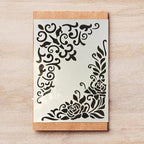 TIAMECH A4 Reusable Vintage Floral Edge Stencil - Image 2