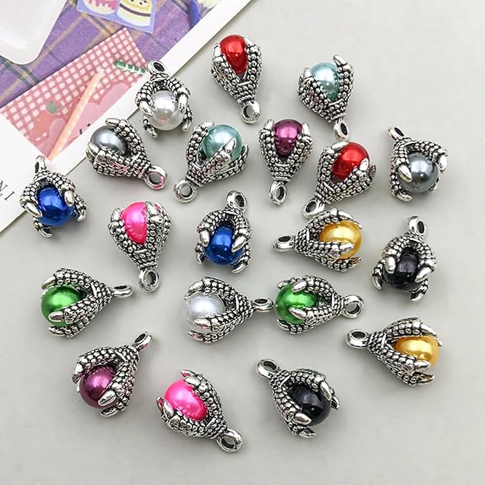 100pcs Bulk Lots Dragon Claw Beads Charms - Image 2