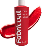 Fabricoat Red Fabric Upholstery Paint & Dye | 250ml / 8.5 fl oz | Red by Fabricoat