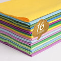 16 Pcs 8x18in Soft Felt Fabric Sheets, 16 Assorted Macarone Colors Felt Pack by Unknown