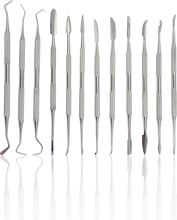 CYNAMED Stainless Steel Spatula Wax & Clay Sculpting Tool Carver Set by Cynamed