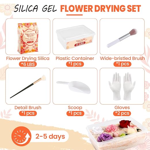 Silica Gel Flower Drying 6LBS, Flower Drying Silica Gel Crystals<1mm, Silica Gel - Image 2