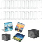 DIY Photo Fridge Magnet Kit, 25 Clear Acrylic Magnet Blanks - Image 6
