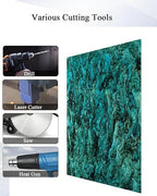 TOEPODO Pearlescent Marble Acrylic Sheets 1/8" Glitter Cast Opaque Plexiglass - Image 5