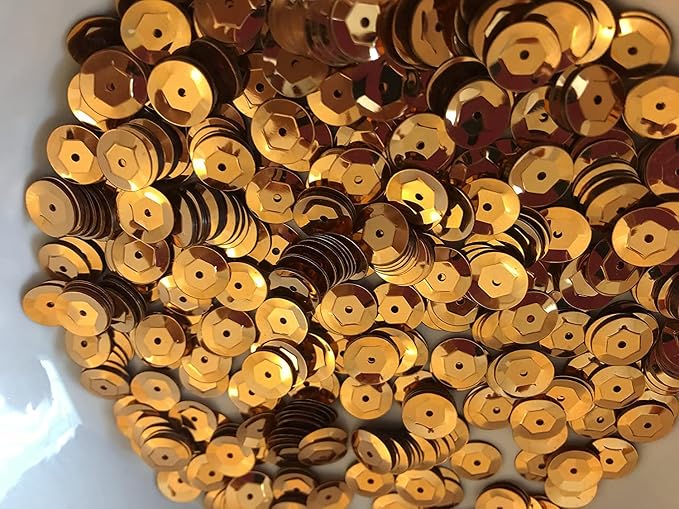 Sequins 8mm 800/Pkg by Golden+Leaf