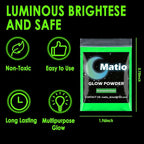 Matio Glow in The Dark Pigment Powder, 8 Colors Luminous Pigments 10g/0.35oz | - Image 5