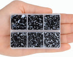 4000pcs Mixed Size Hot Fix Round Crystals Gems Glass Stones Hotfix Flat Back - Image 6