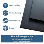 2 Pack Black Plastic Sheet 12x12x0.12 in Flexible High Tensile Plastic Sheets - Image 3