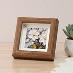 4x4 Shadow Box Picture Frame Real Glass Front, Small Shadow Box Frame Display - Image 2