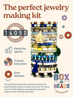 Box-O-Beads Earth Tones Clay Beads Bracelet Making Kit – 16, 050 Pieces - Image 2