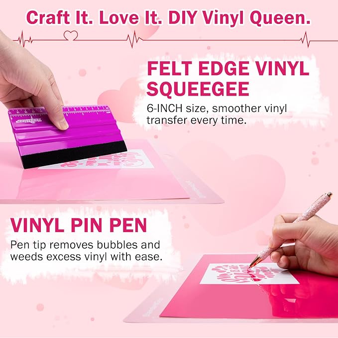 TECKWRAP Pink Permanent Vinyl Sheets – 12" x 12" 16 Assorted Colors - Image 4