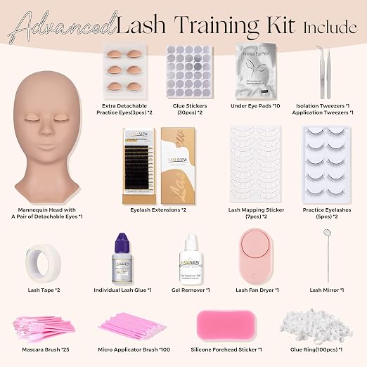 LASHVIEW Lash Kit for Beginners 338pcs Lash Extension Kit Professional - Image 2