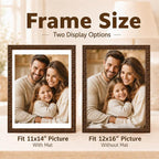 Solid Wood 12x16 Picture Frame Beaded Frame - Image 3