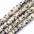 Natural Stone Heishi Beads for Necklace Making, 4 mm x 6 mm Small Flat Round by YUGDRUZY