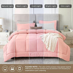 Sasttie Full Size Comforter Sets, 7 Pieces Reversible Bed in a Bag Full - Image 7