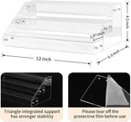 AISIDERK 12" Acrylic Riser, Shelves - Image 6