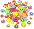 340PCS Foam Flower Stickers, Spring Theme Puffy Shapes Materials | by IFKEGON