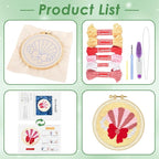 ERKOON Punch Needle Kit Adults Beginners, DIY Easy Sea Animals Embroidery Set - Image 2