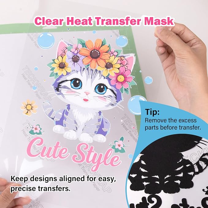 TECKWRAP Heat Transfer Mask for Heat Transfer Paper for T-Shirts 1 roll - Image 5