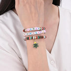 Friendship Bracelets for Girls, 10-Piece Cute Preppy Beaded Bracelet Set for - Image 3