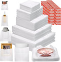302 Pcs Packing Moving Foam Pouches & Sheets, 5 Sizes Cushion Foam Wrap Pouches by VIOBEPASS