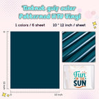 Tintnut Gulf Color Heat Transfer Vinyl, easy cut & weed, stretch washable - Image 2