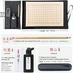 Professional Chinese Calligraphy Set Small Regular, Extra fine Calligraphy Brush - Image 2