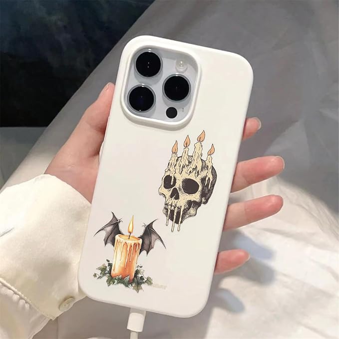 50 Pieces Halloween Themed Transparent Stickers - Image 4