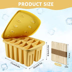 Popsicles Molds, 10 Cavity Silicone Popsicle Molds Easy-Release BPA-free - Image 2