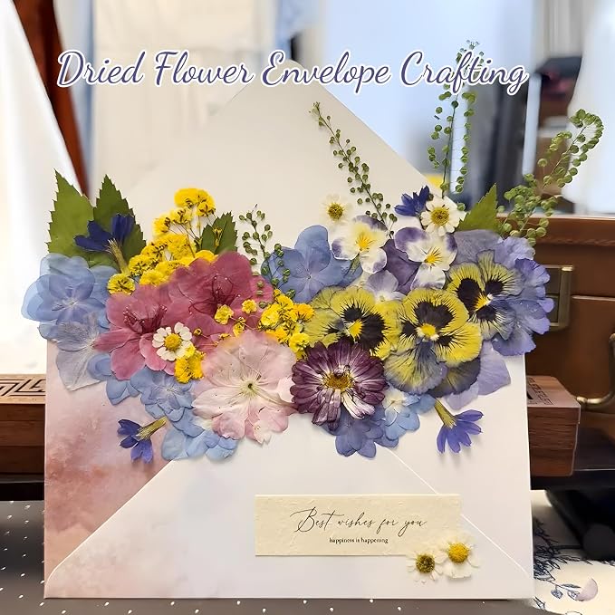 100 PCS Real Dried Pressed Flowers Leaves Natural Plant Herbarium - Image 3